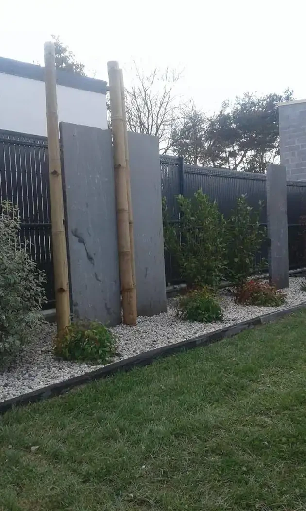 Clôture créative réalisée par SD Aménagement